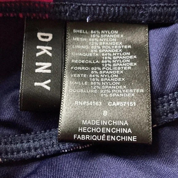 NWT DKNY Halter One Piece Swimsuit Abstract Print - Picture 11 of 14